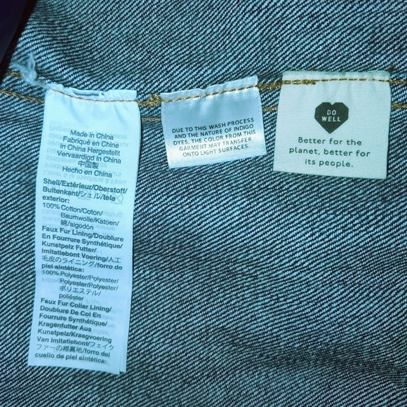 Madewell x KULE Sherpa Denim Jean Jacket Oversized Limited Edition Size Small - Picture 7 of 12